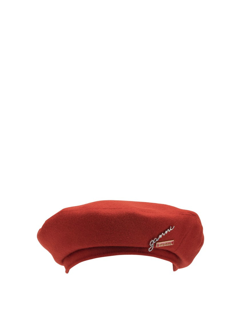 Barbour X Ganni Wool Beret