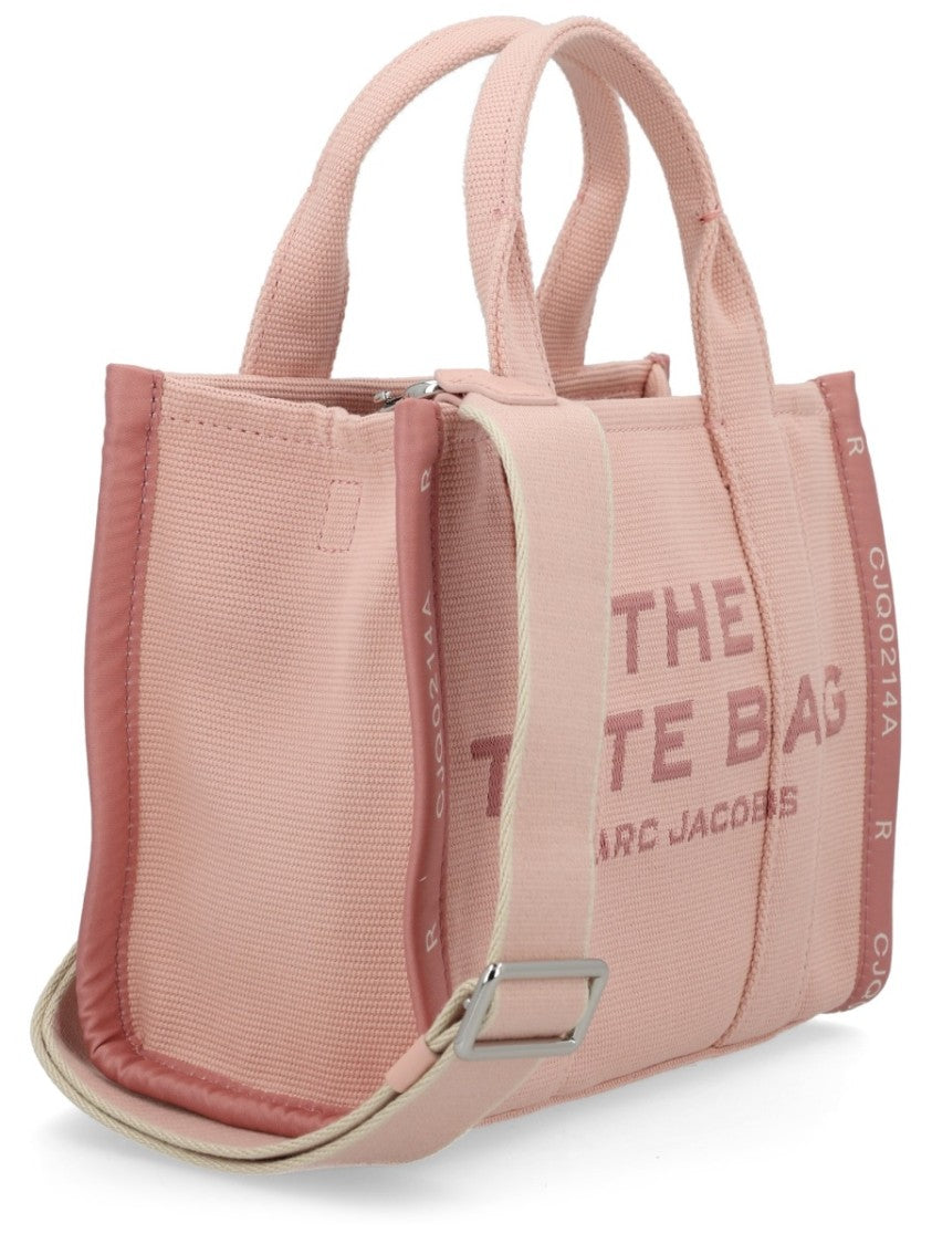 Marc Jacobs Beige Cotton Blend Small Logo Tote Bag