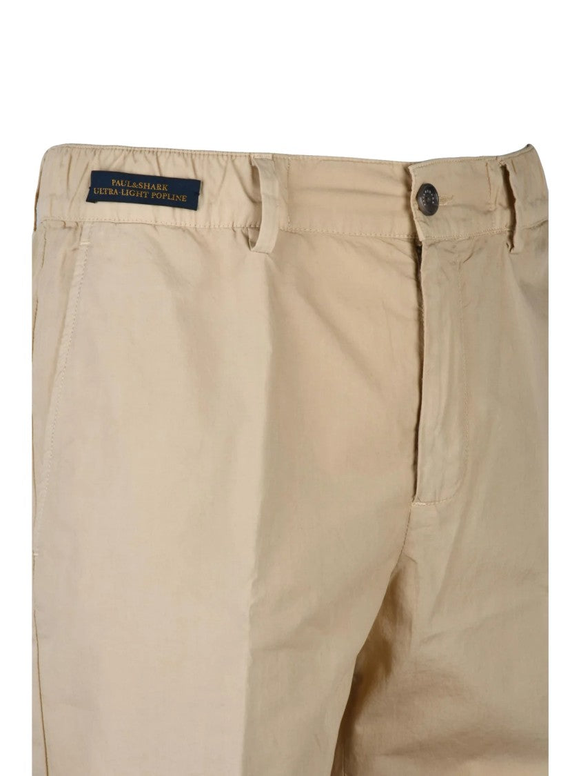 Paul & Shark Beige Cotton Shorts