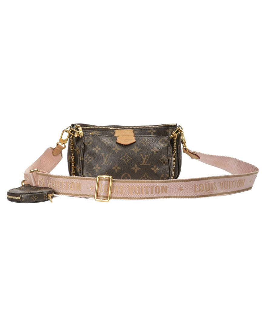 Louis Vuitton Multi Pochette Accessoires With Pink Fabric Accents
