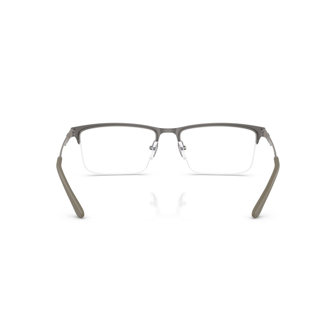 Emporio Armani 0Ea1177 Semi-Rimless Rectangular Metal Frame Eyeglasses