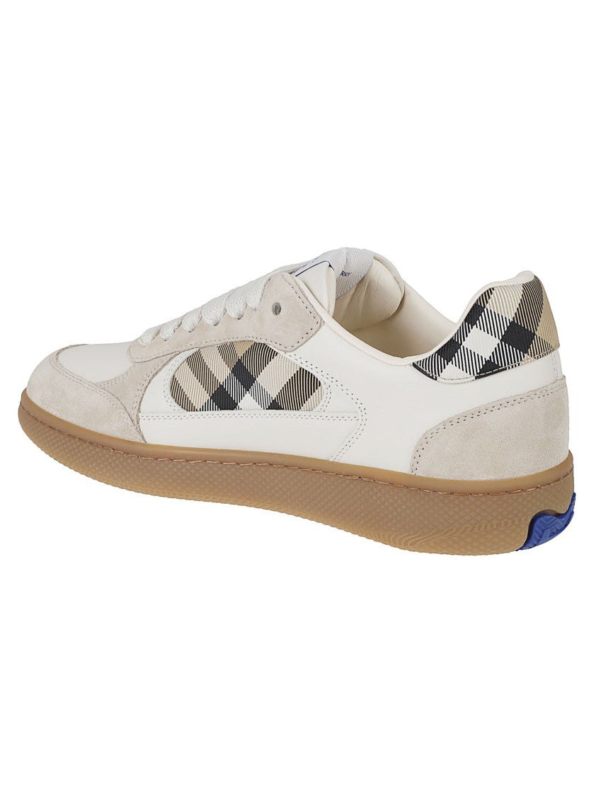 Burberry Multicolor Canvas Check Sneakers