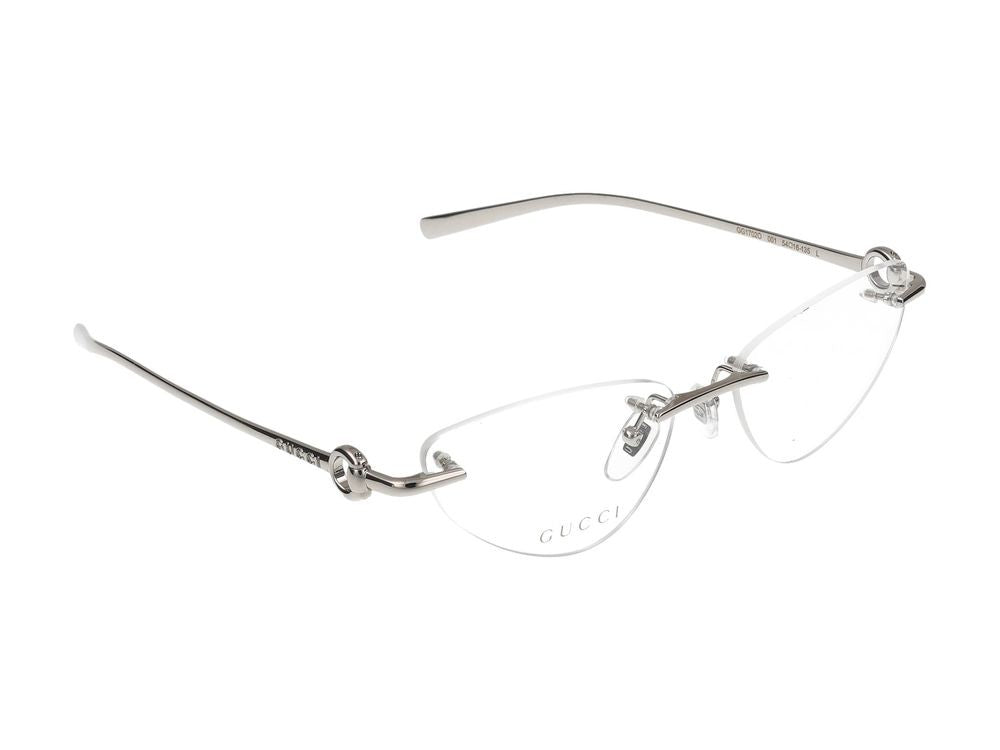 Gucci Eyeglasses Gg1702o 001 Silver Silver Transpa 54/16/135