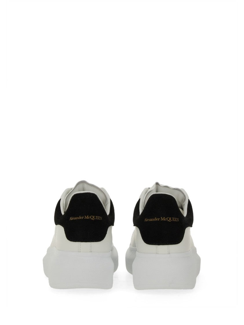 Alexander Mcqueen Calfskin Oversized Sneakers With Suede Accents