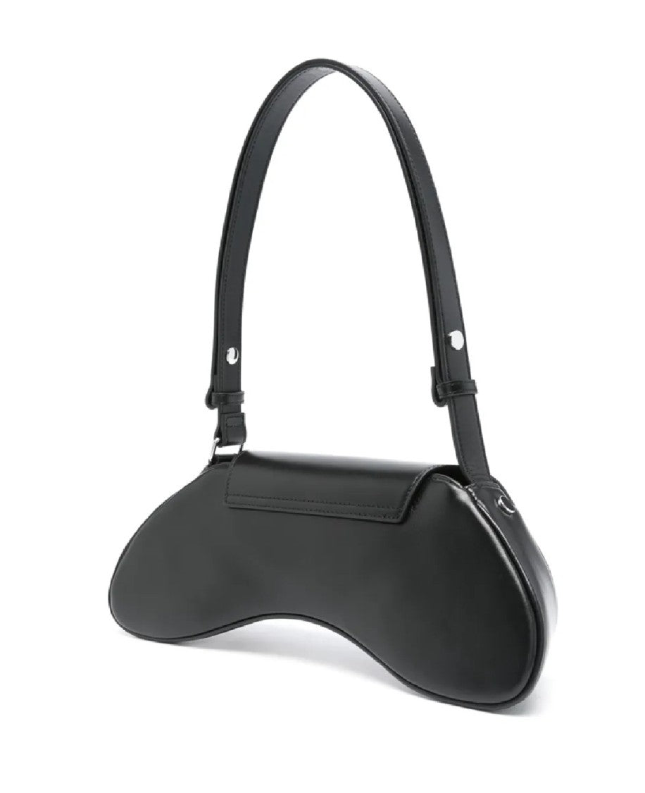 Diesel Curved Silhouette Black Crossbody Bag
