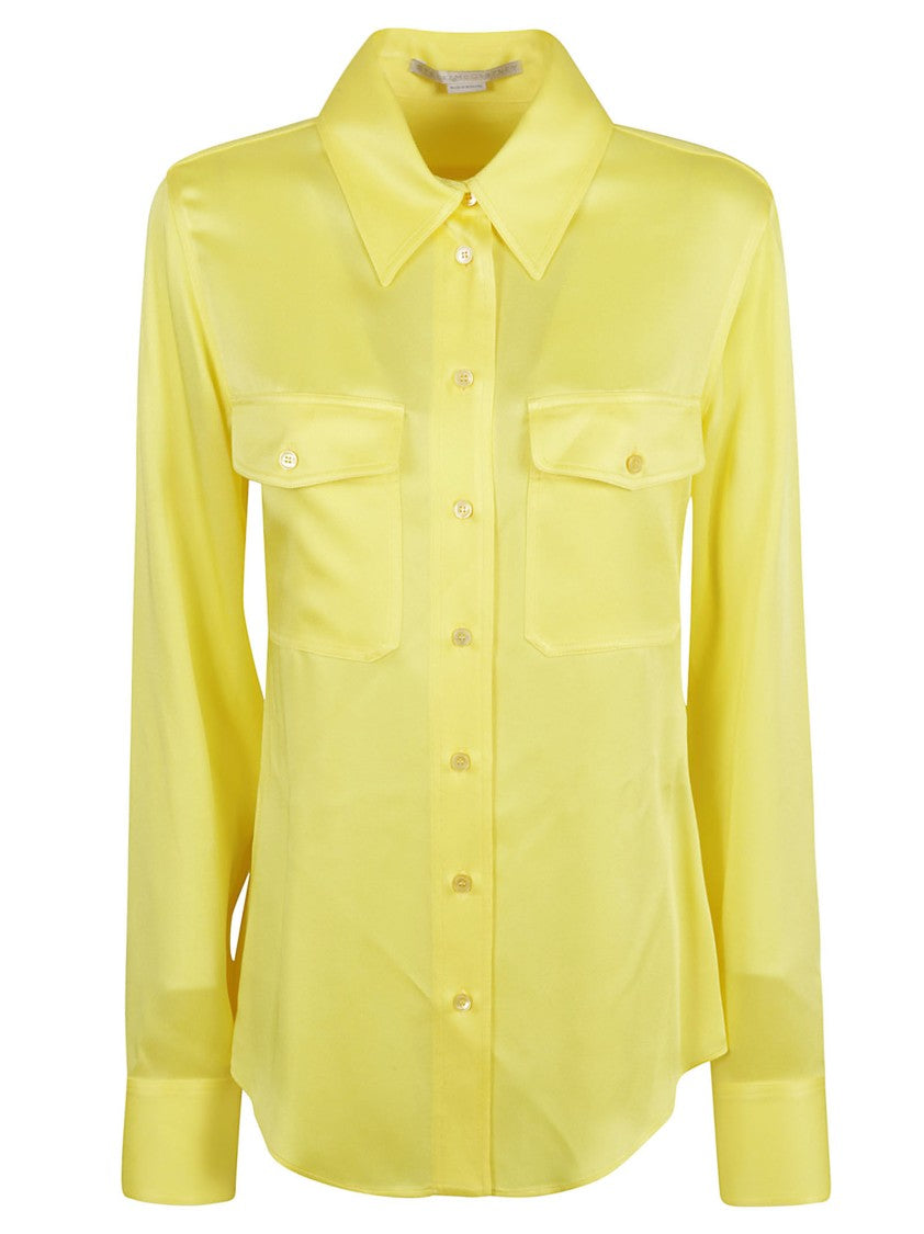 Stella Mccartney Tailored Yellow Shirt With Classic Collar