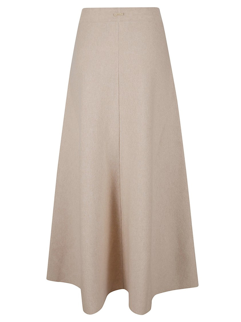 Max Mara Knee-Length A-Line Midi Skirt With Minimalist Design