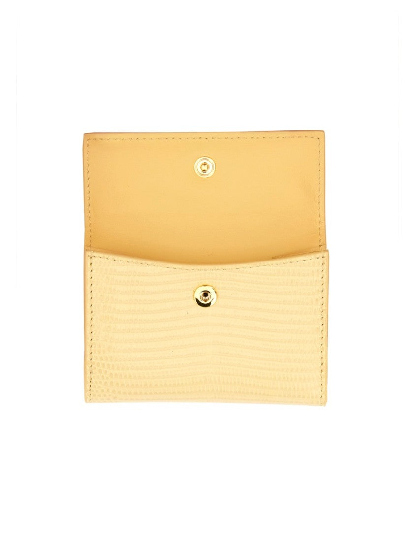 Jil Sander "Baby" Textured Leather Wallet