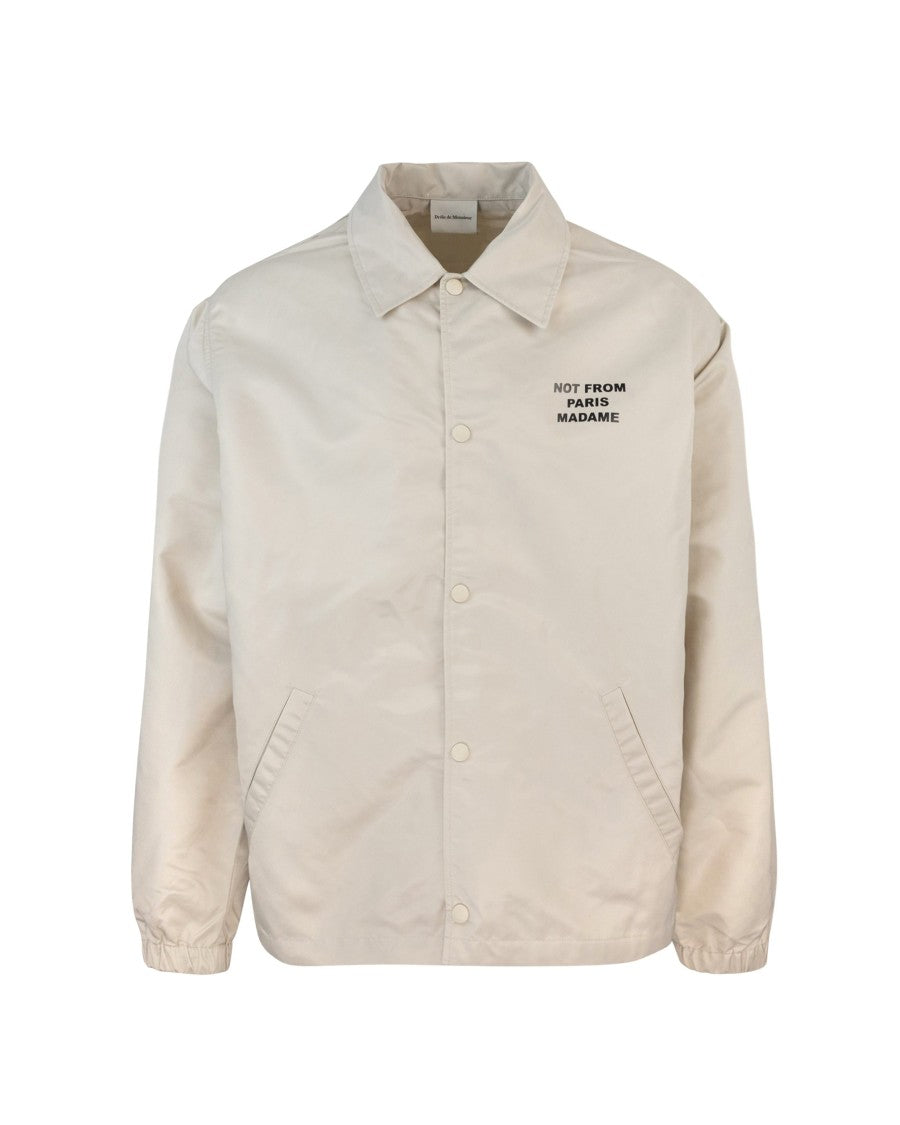 Drôle De Monsieur Slogan Jacket - Beige