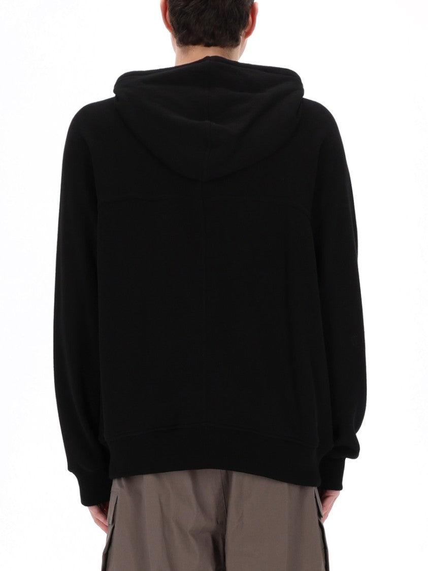 Rick Owens Windbreaker Full Front Zipper Cotton Hoodie