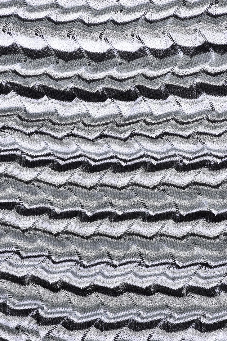 Missoni Cotton Viscose Polyamide Scarf - White/Black