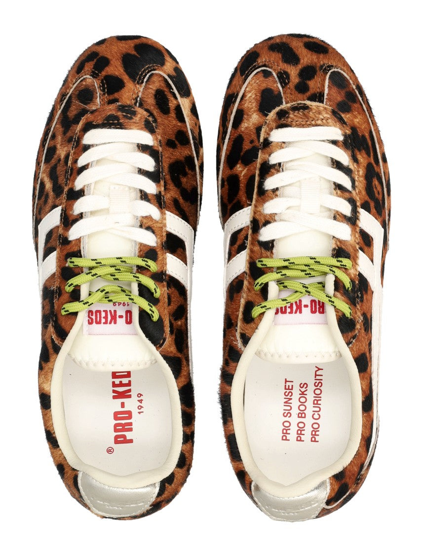 Pro-Keds Racer 77 Calf Hair Leather Double Laces Sneakers