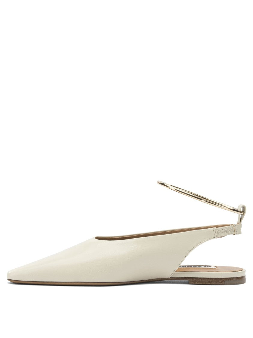 Jil Sander Ballet Slingbacks With Tapered Toe