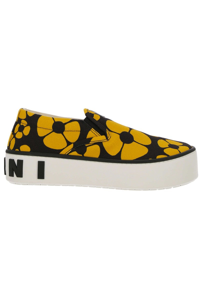 Marni Printed Slip On Sneakers