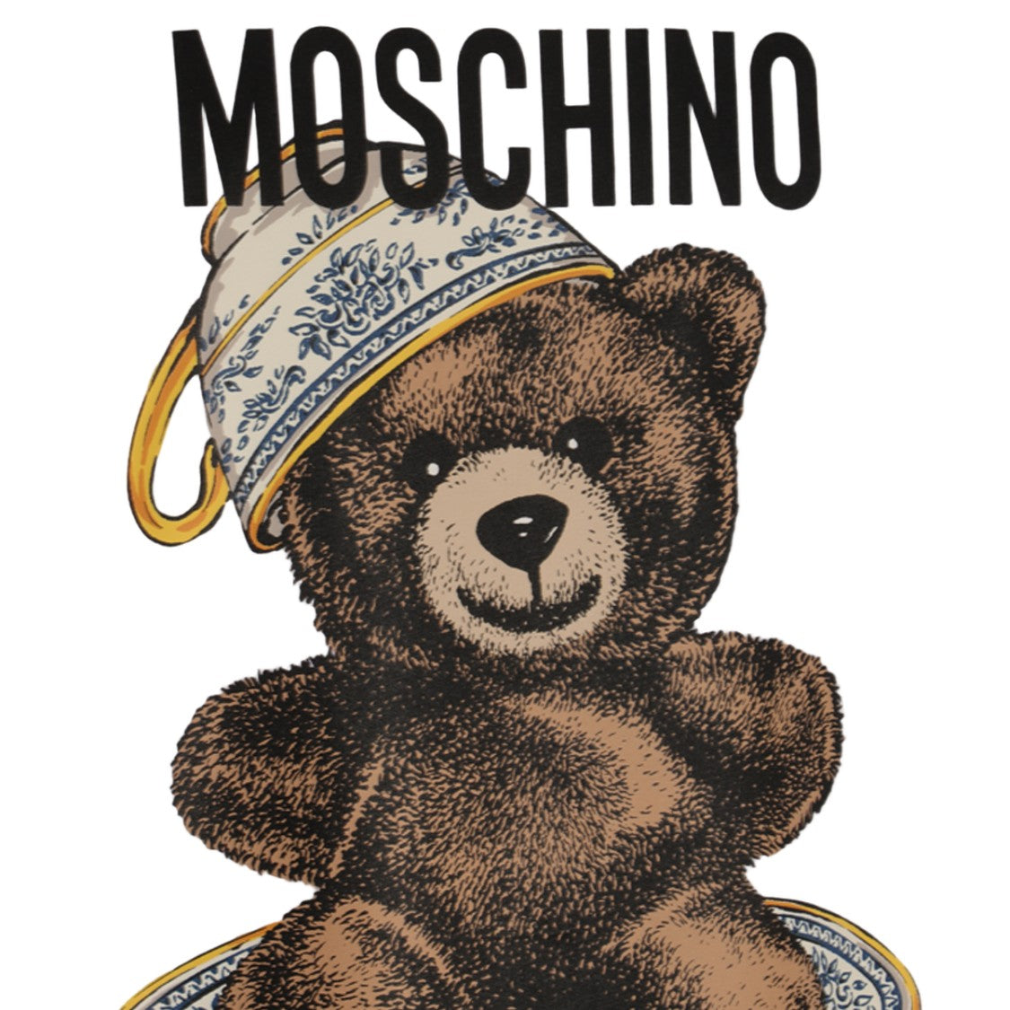 Moschino Graphic Print Short-Sleeve White T-Shirt