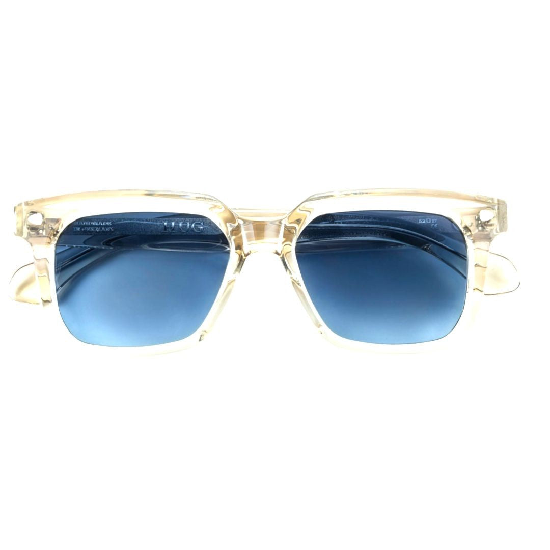 Hug Little Jhonson Translucent Acetate Sunglasses With Textured Metallic Temples
