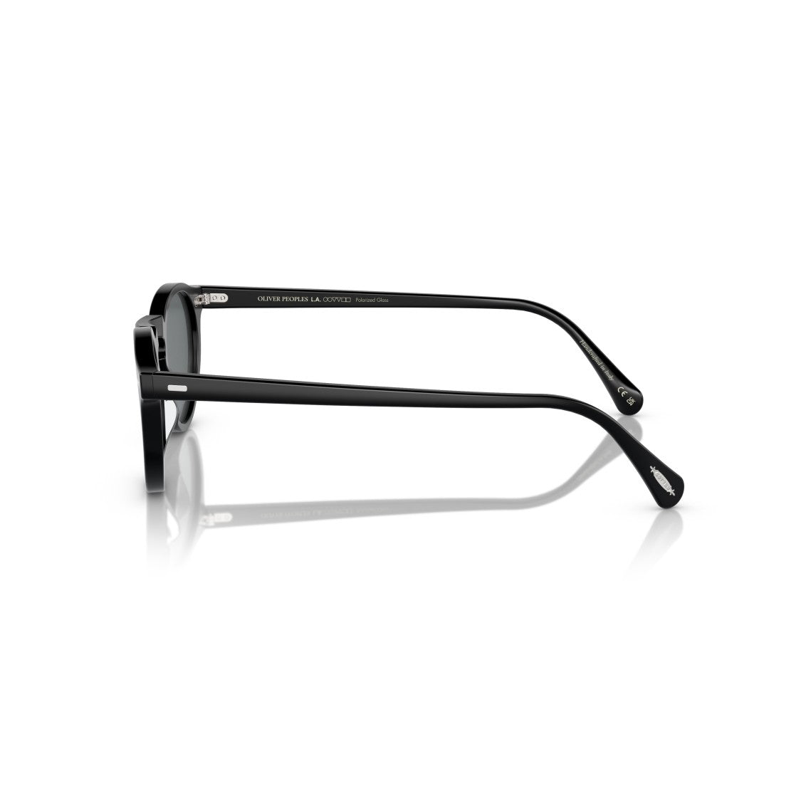 Oliver Peoples 0Ov5217s Classic Round Frame Sunglasses With Metallic Accents