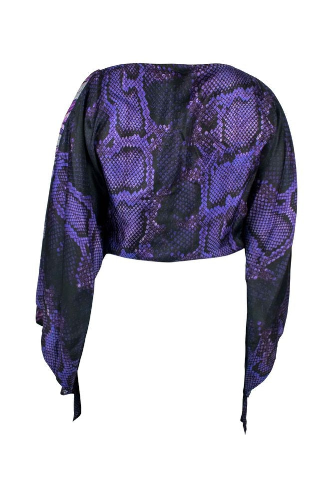 Roberto Cavalli Silk Kaftan With Floral And Python Prints