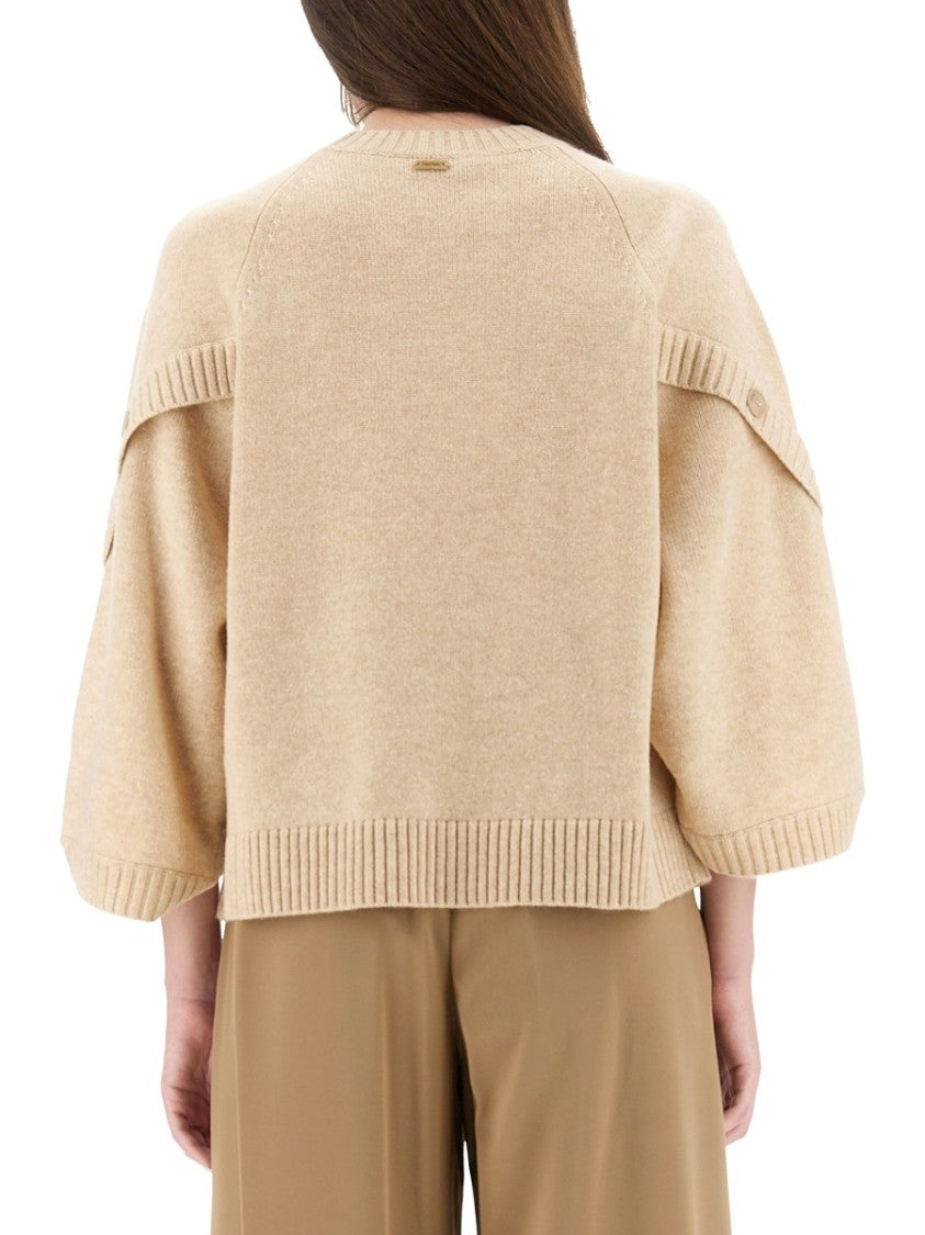 Max Mara Boxy Long-Sleeved Shirt With Ribbed Detailing