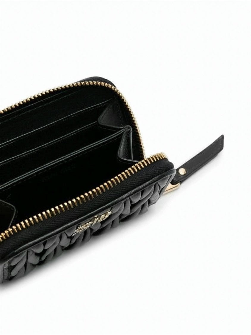 Miu Miu Compact Quilted Nappa Leather Card Wallet