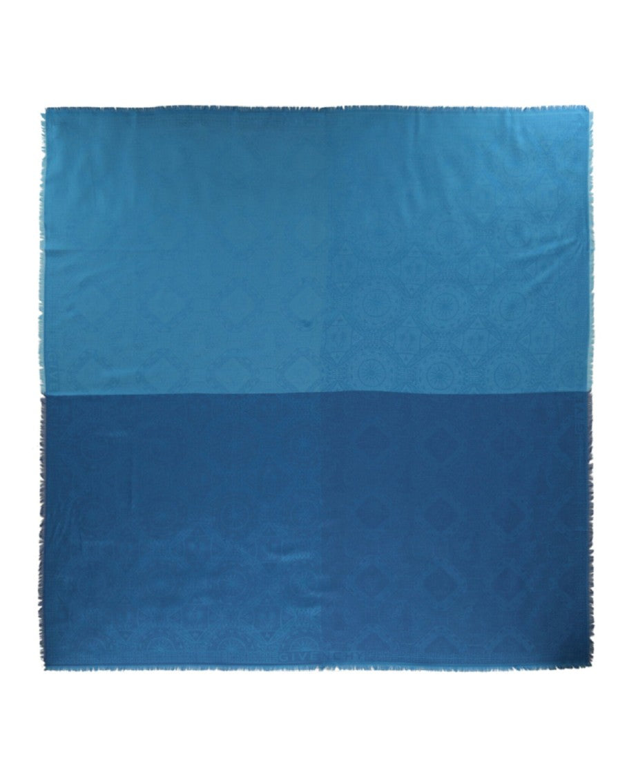 Givenchy Patchwork Silk Blend Woven Shawl