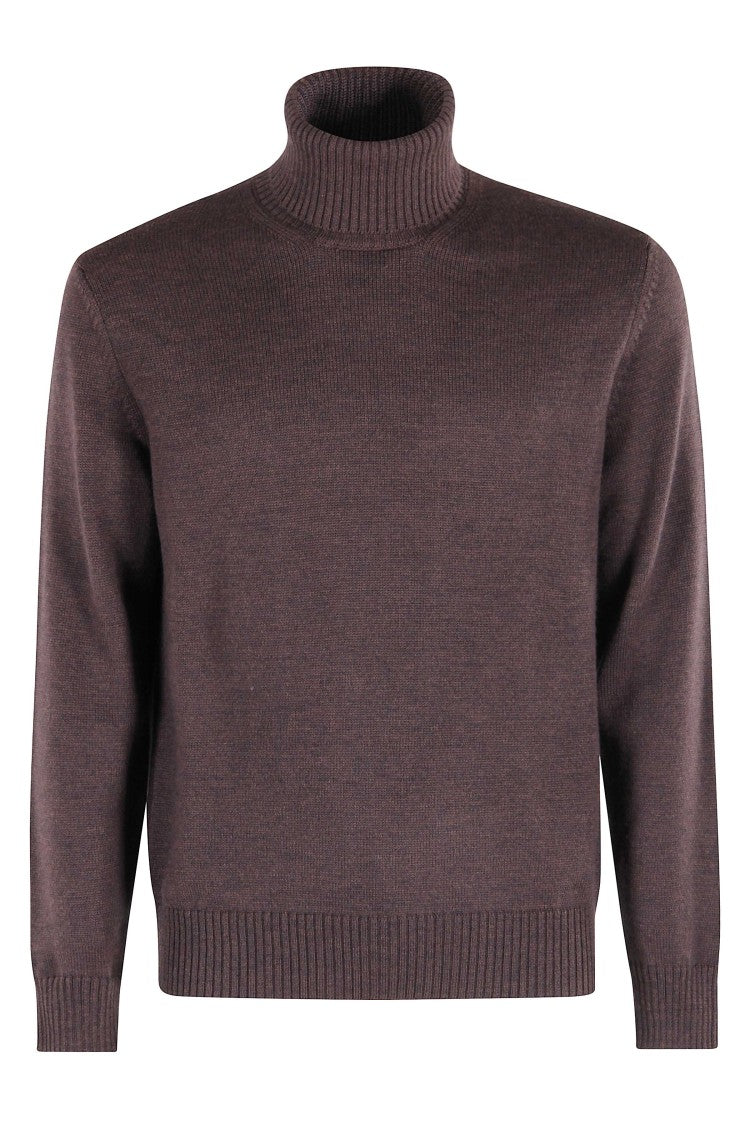 Altea Dark Brown High Collar Sweater