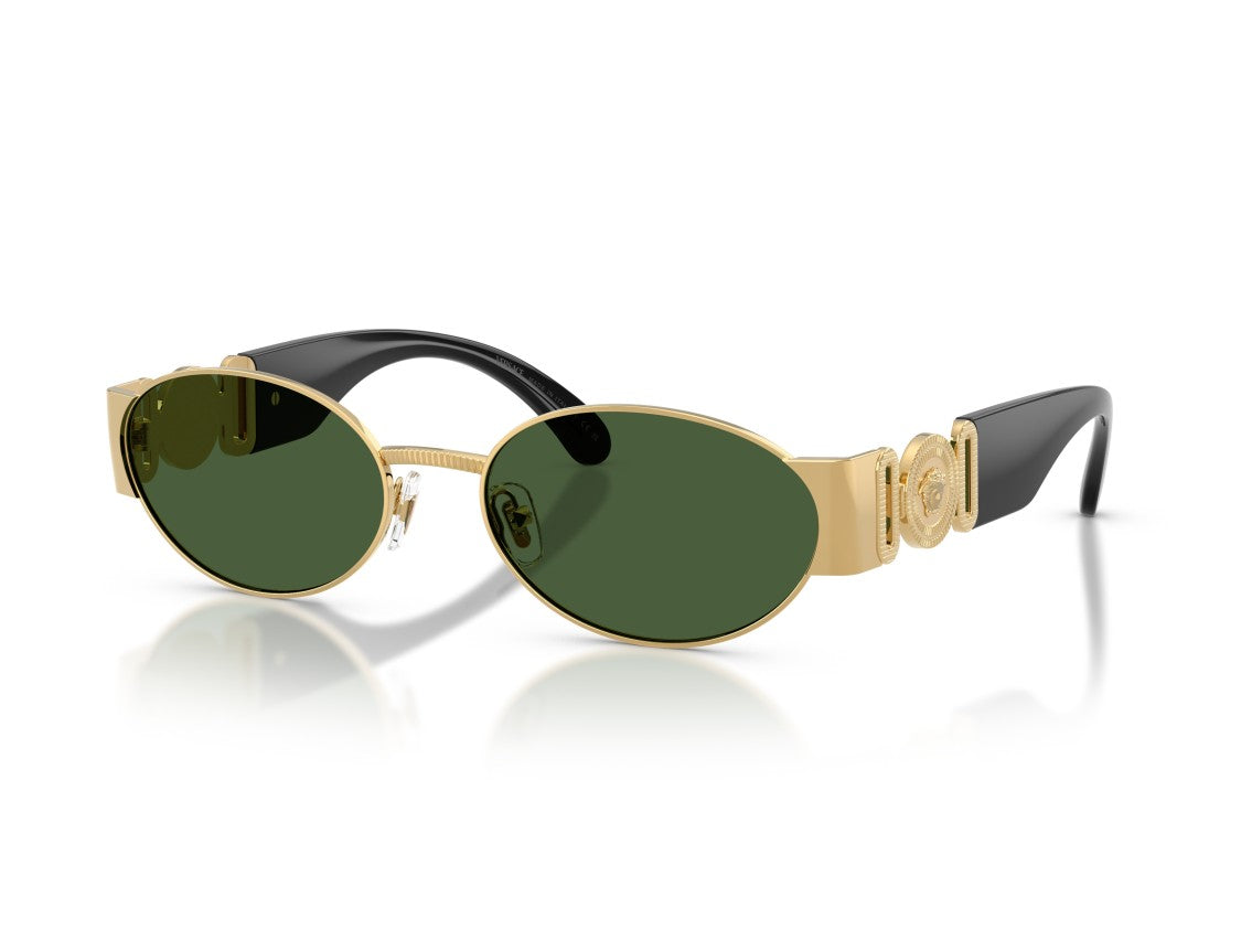 Versace Gold 0Ve2299 Metal Round Sunglasses