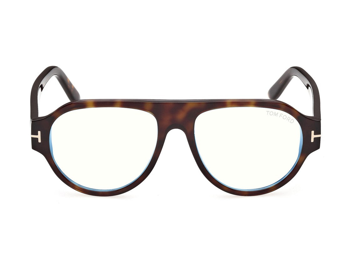 Tom Ford Ft6178-B Tortoiseshell Metallic Logo Aviator Sunglasses