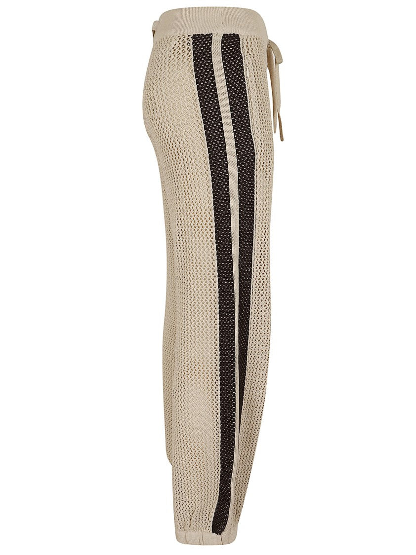 Pinko Sporty Track Pants With Removable Culottes And Side Stripes