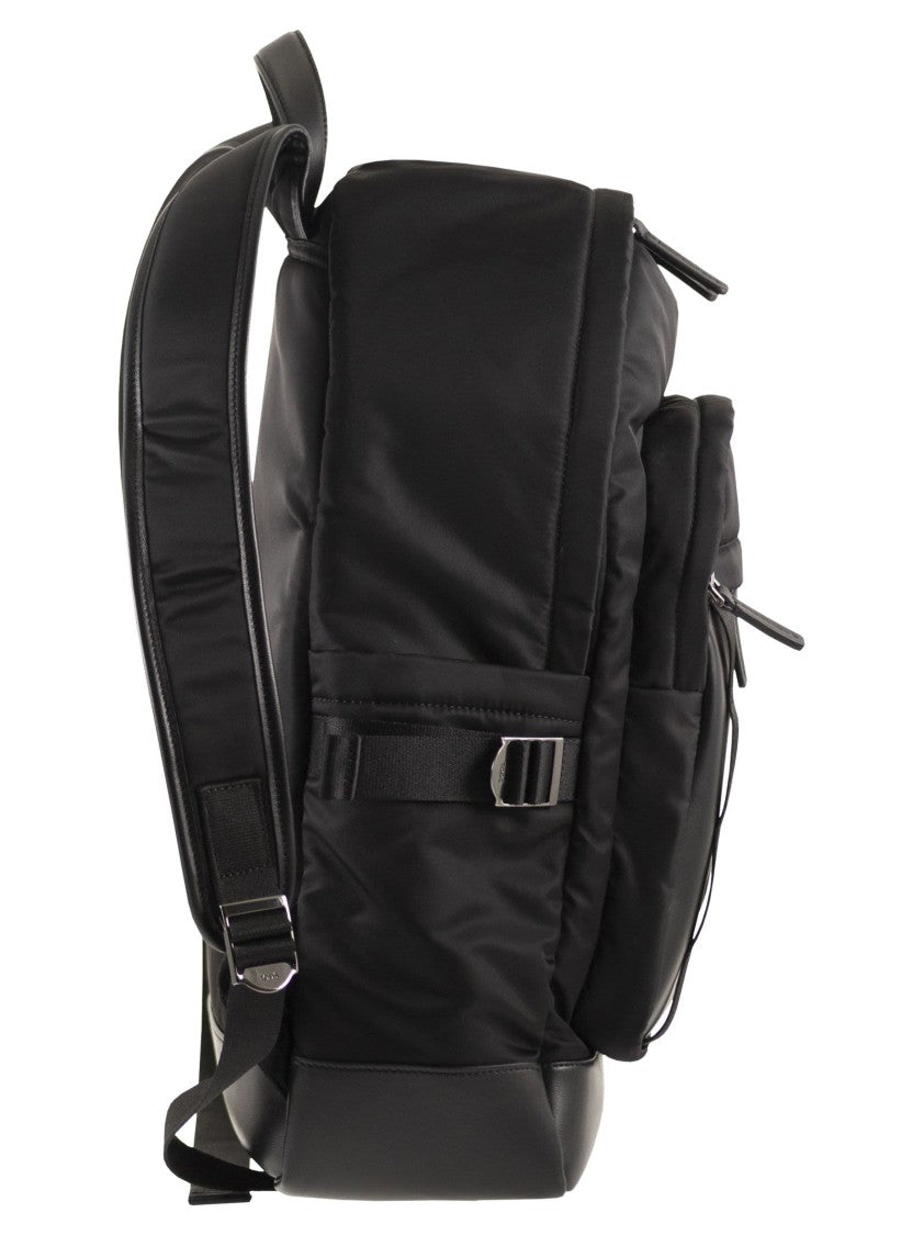Tod's Fabric And Leather Rucksack