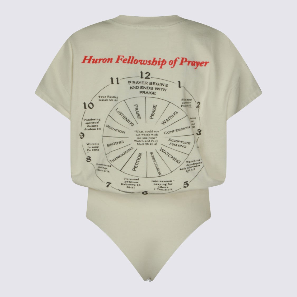 Willy Chavarria Unique Bodysuit Dress With Graphic And Prayer Print