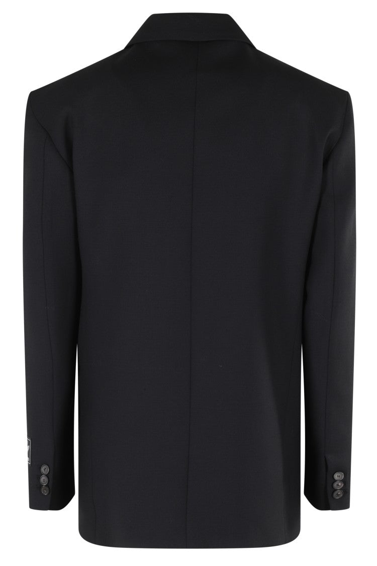 Erika Cavallini Tailored Single-Breasted Wool Jacket