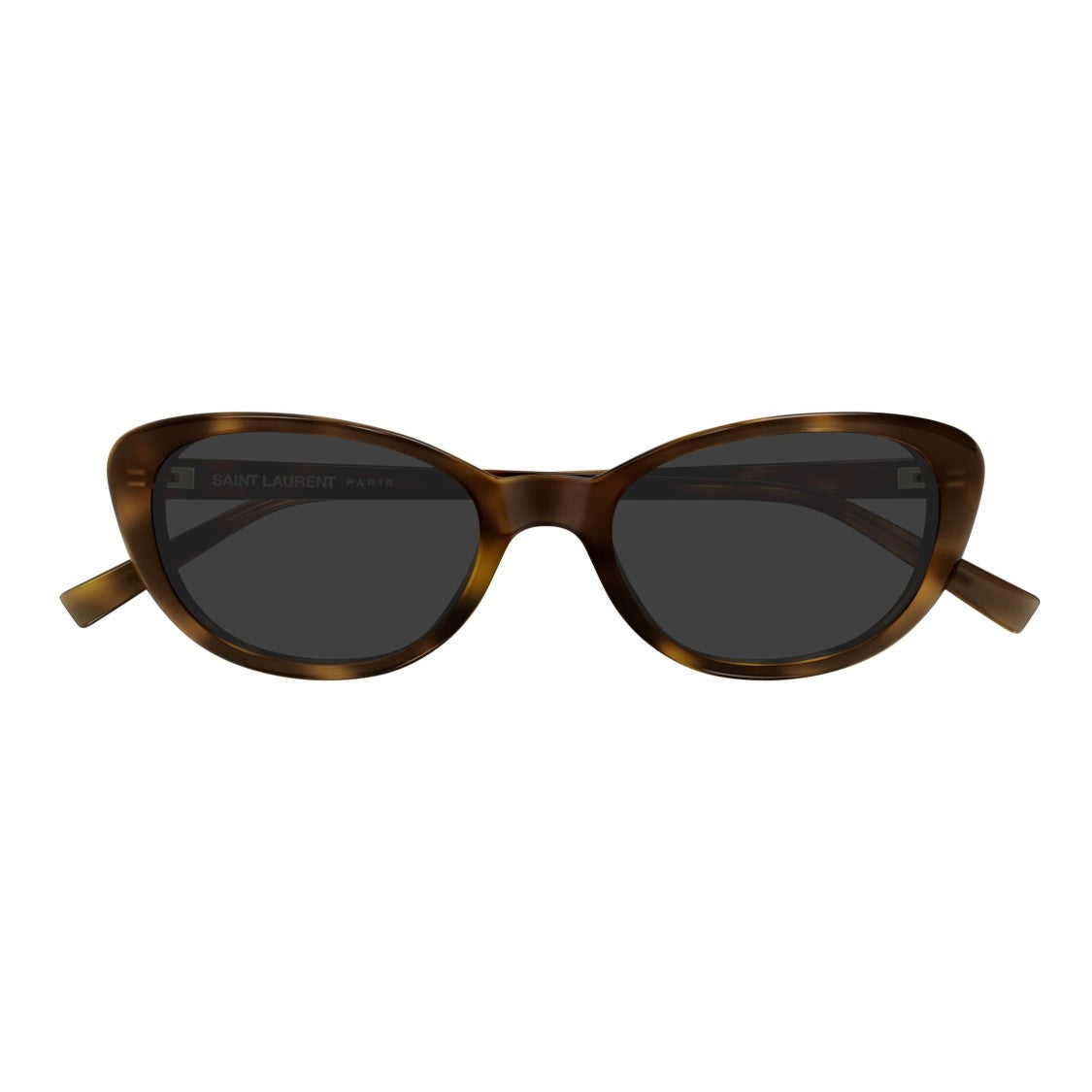 Saint Laurent Glossy Tortoiseshell Cat-Eye Sunglasses With Slender Arms