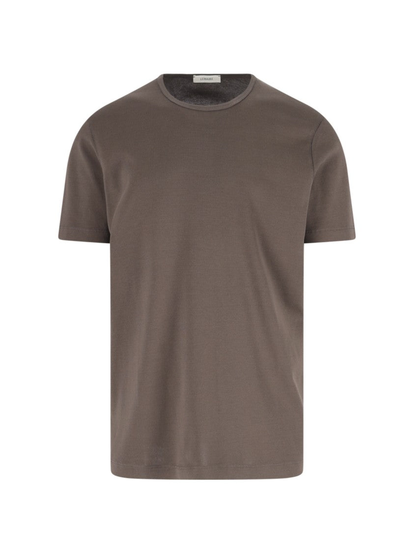 Lemaire Brown Classic Crew Neck Cotton T-Shirt