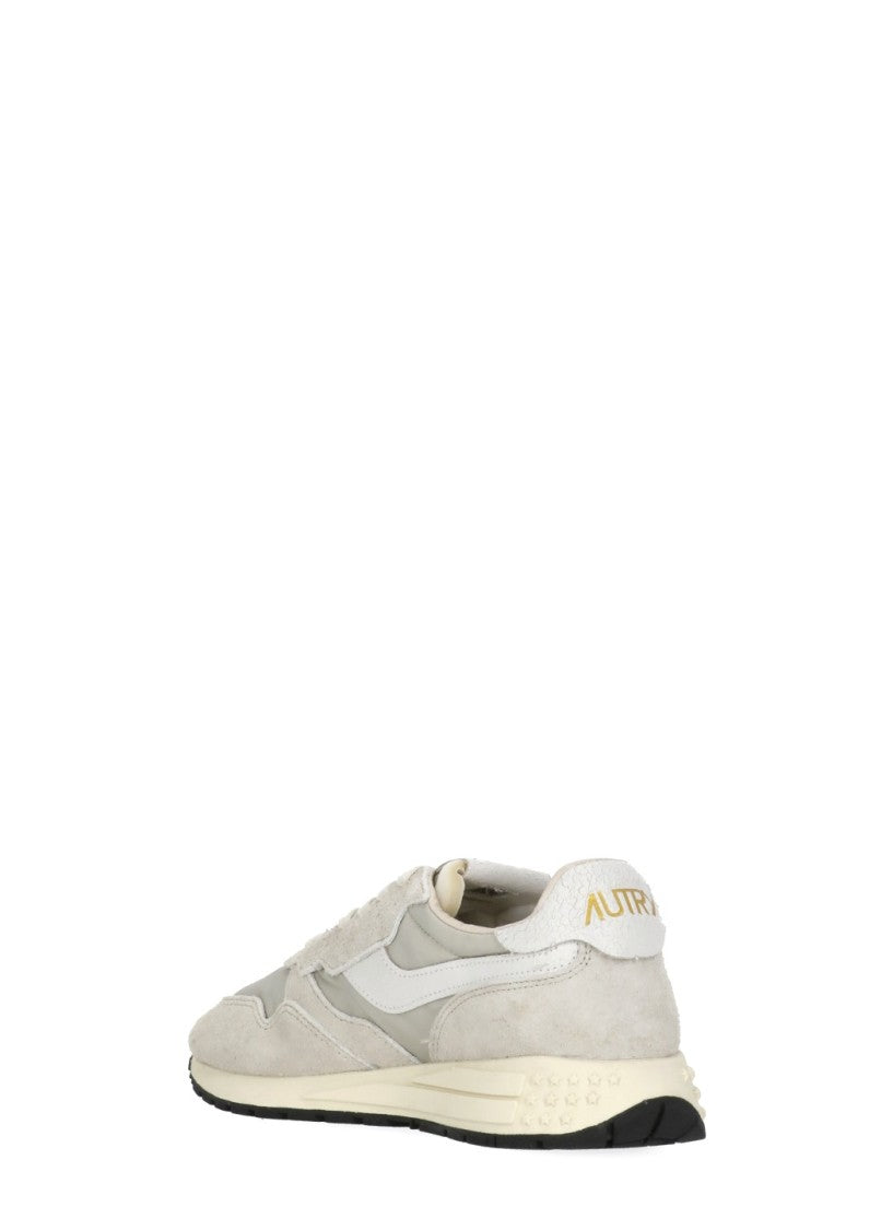 Autry Grey Reelwind Low Suede-Blend Sneakers