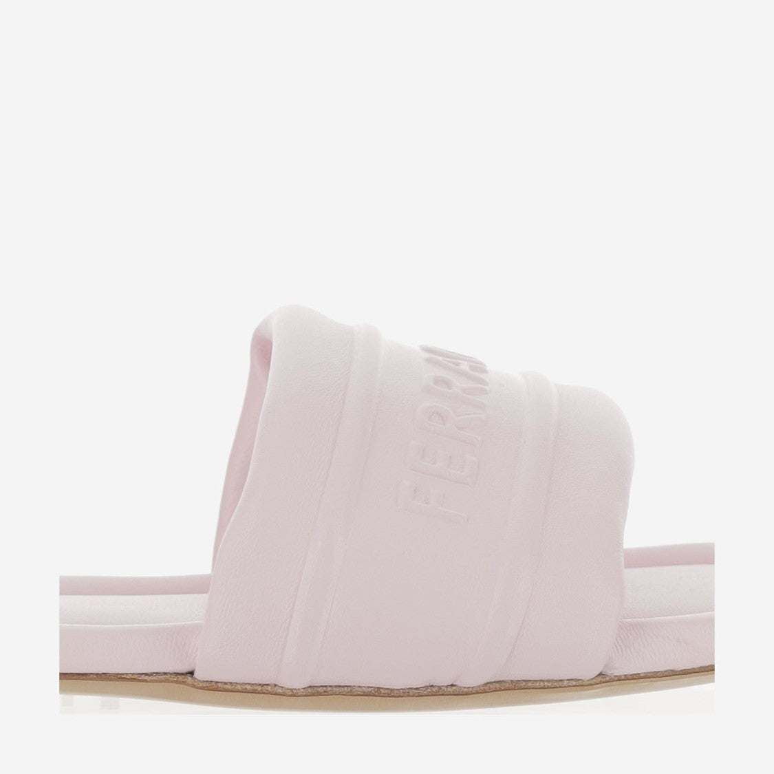 Salvatore Ferragamo Leather Sandals With Logo