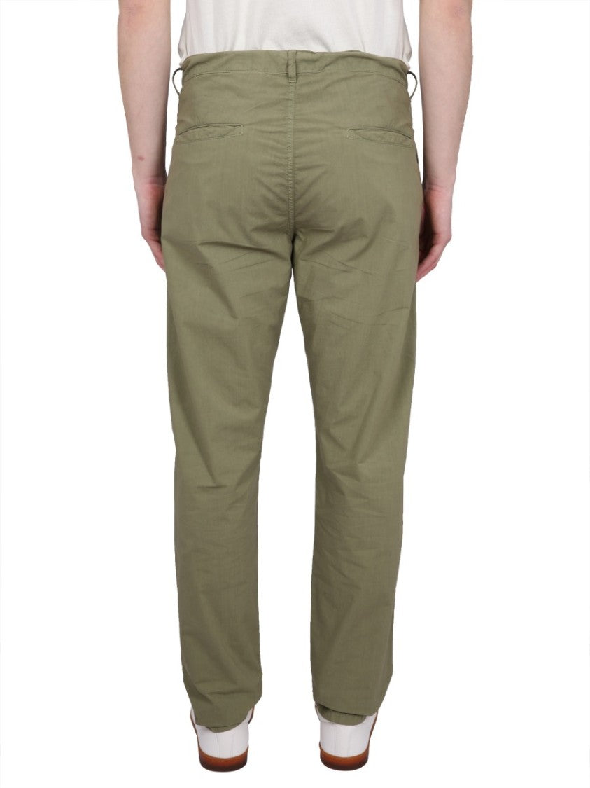 Aspesi Classic Fit Green Chino Pants