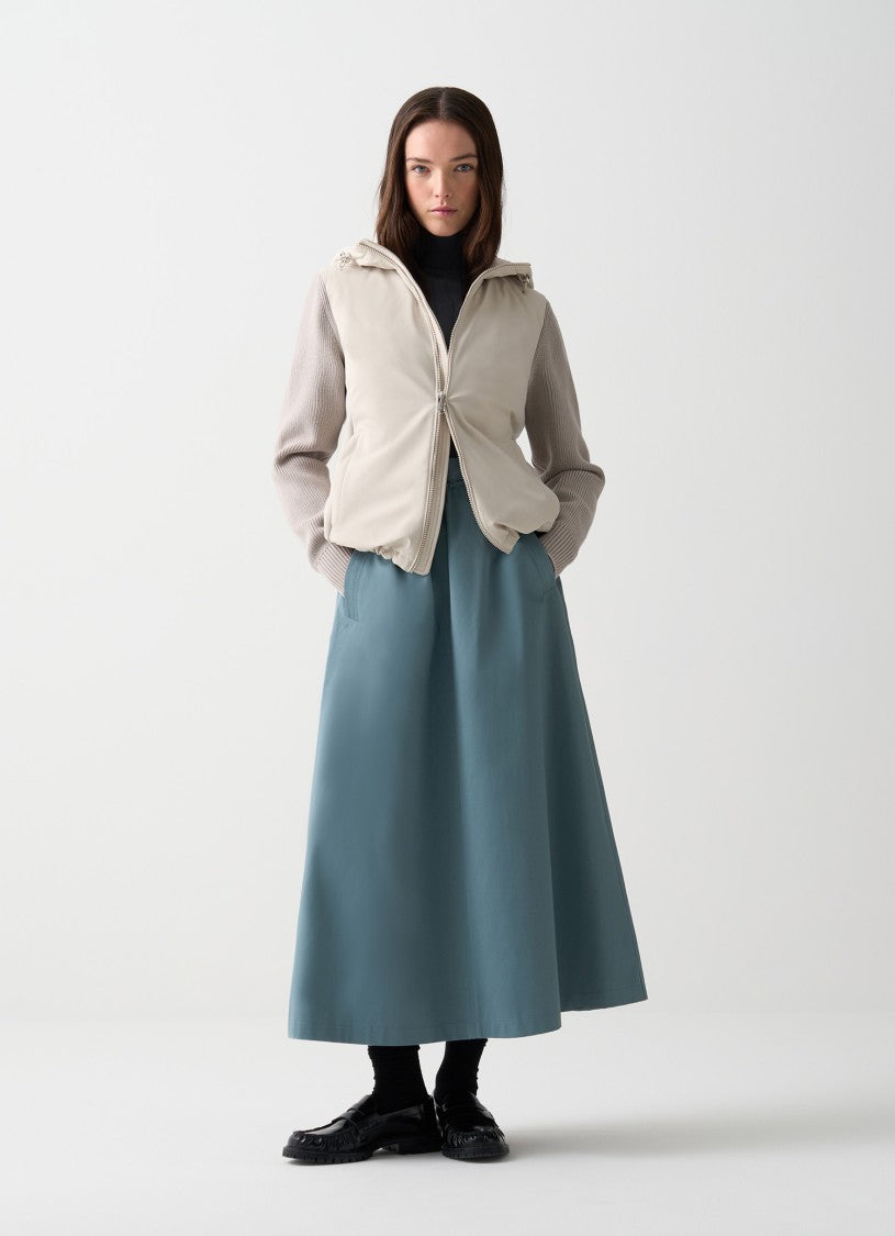 Colmar Originals Quilted Jacket With Knit Sleeves