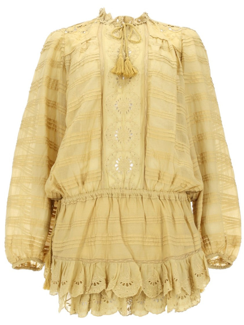 Isabel Marant Étoile Preya Eyelet Lace Cotton Mini Dress