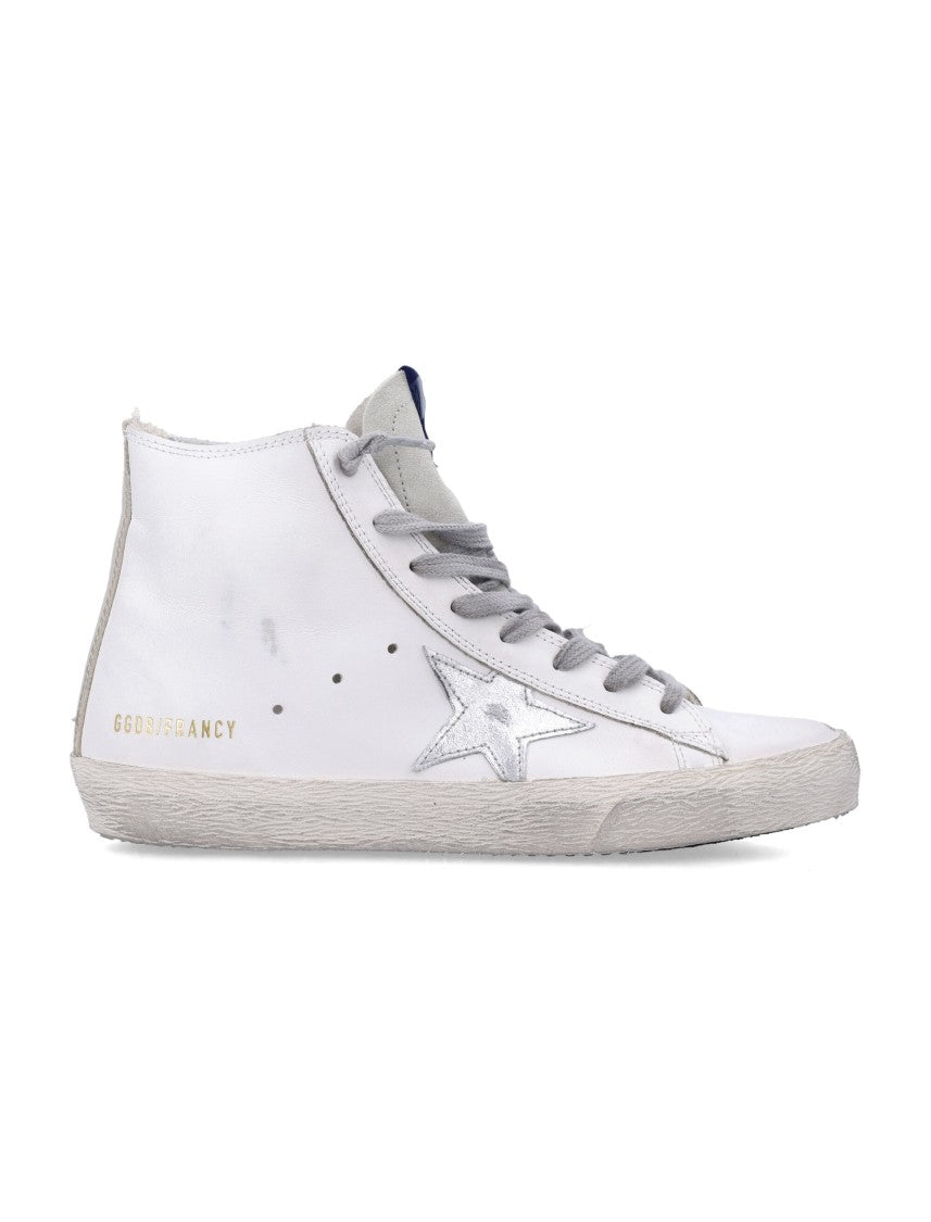 Golden Goose Francy Hi-Top Sneakers With Lace-Up Front