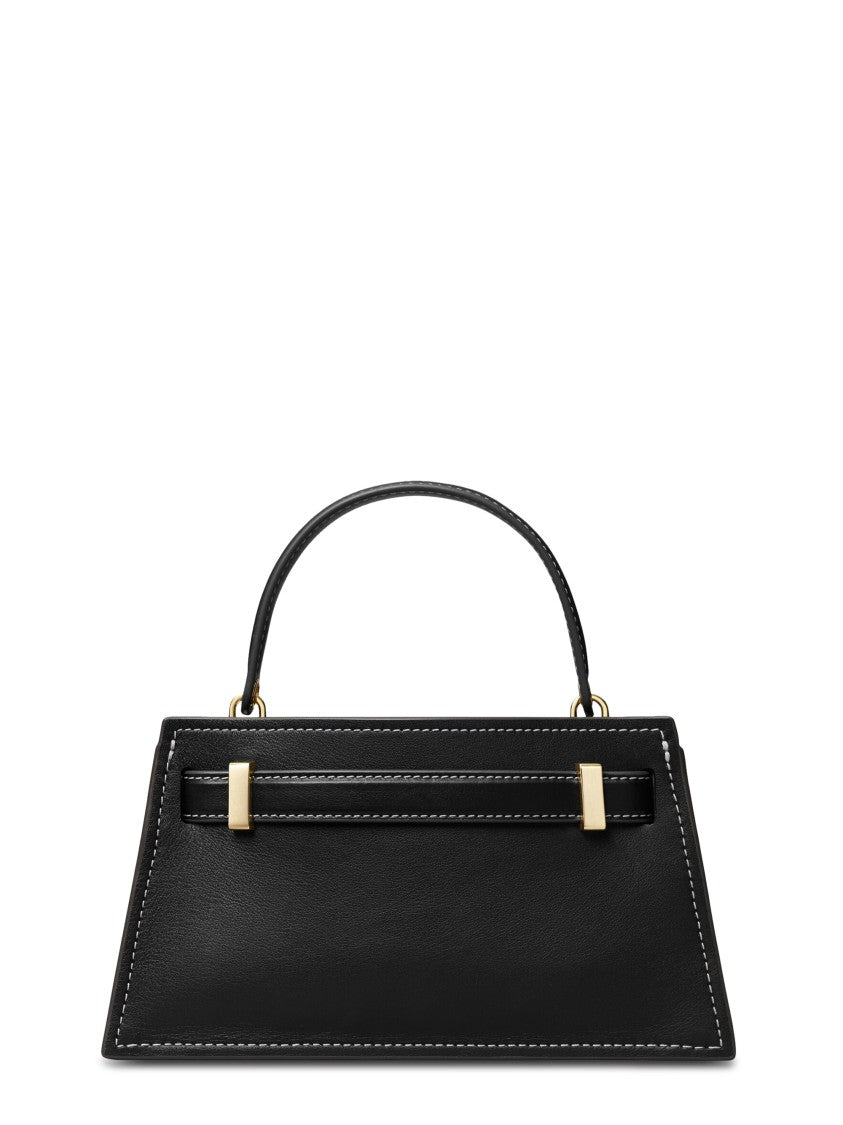 Tory Burch Pebble Leather Mini Top Handle Bag