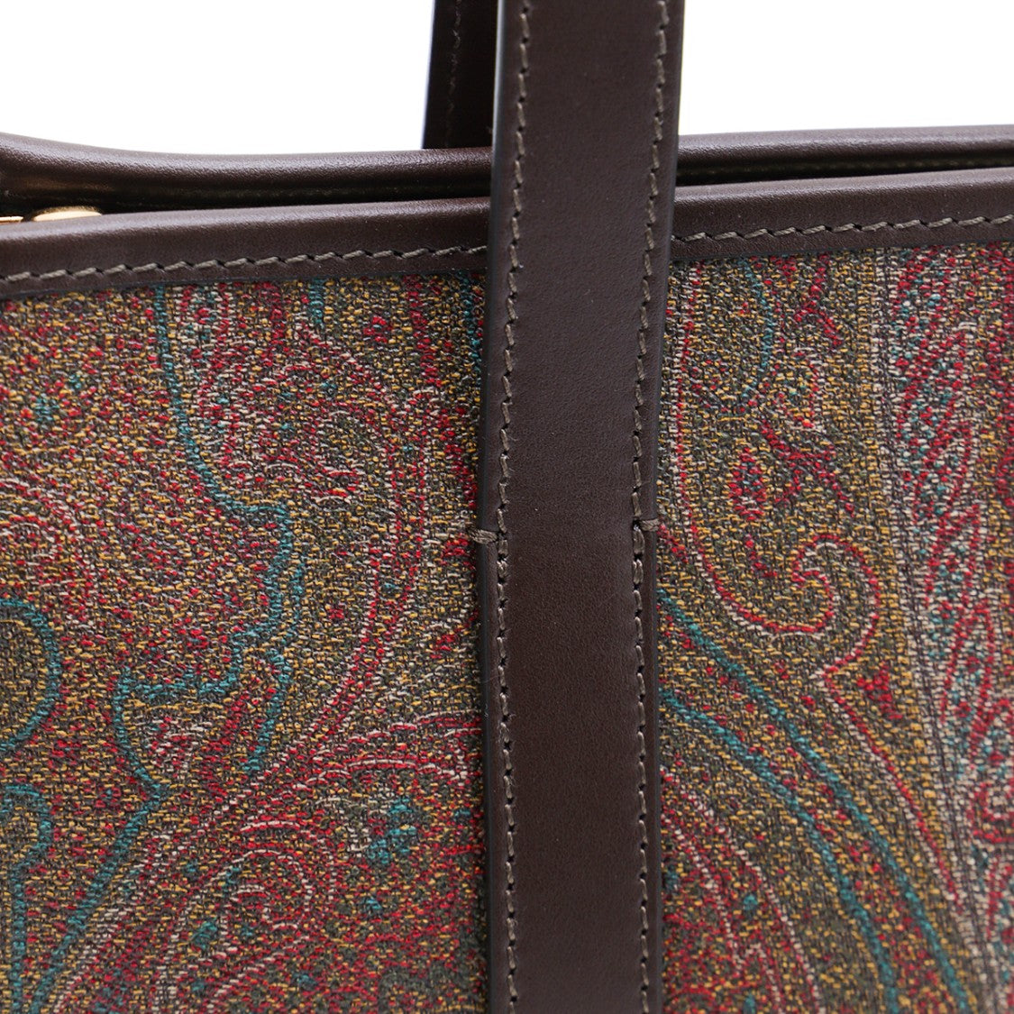 Etro Arnica Top Handle Bag With Intricate Paisley Pattern