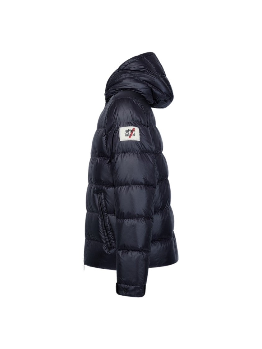 After Label Verbier Short Quilted Black Nylon Down Jacket