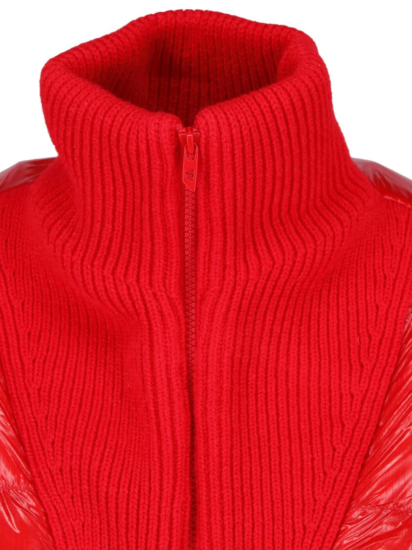 Diesel Red W-Warrior High Collar Down Jacket
