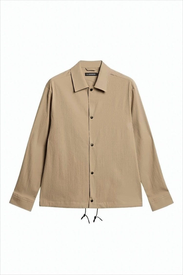 J Lindeberg Long-Sleeve Textured Shirt