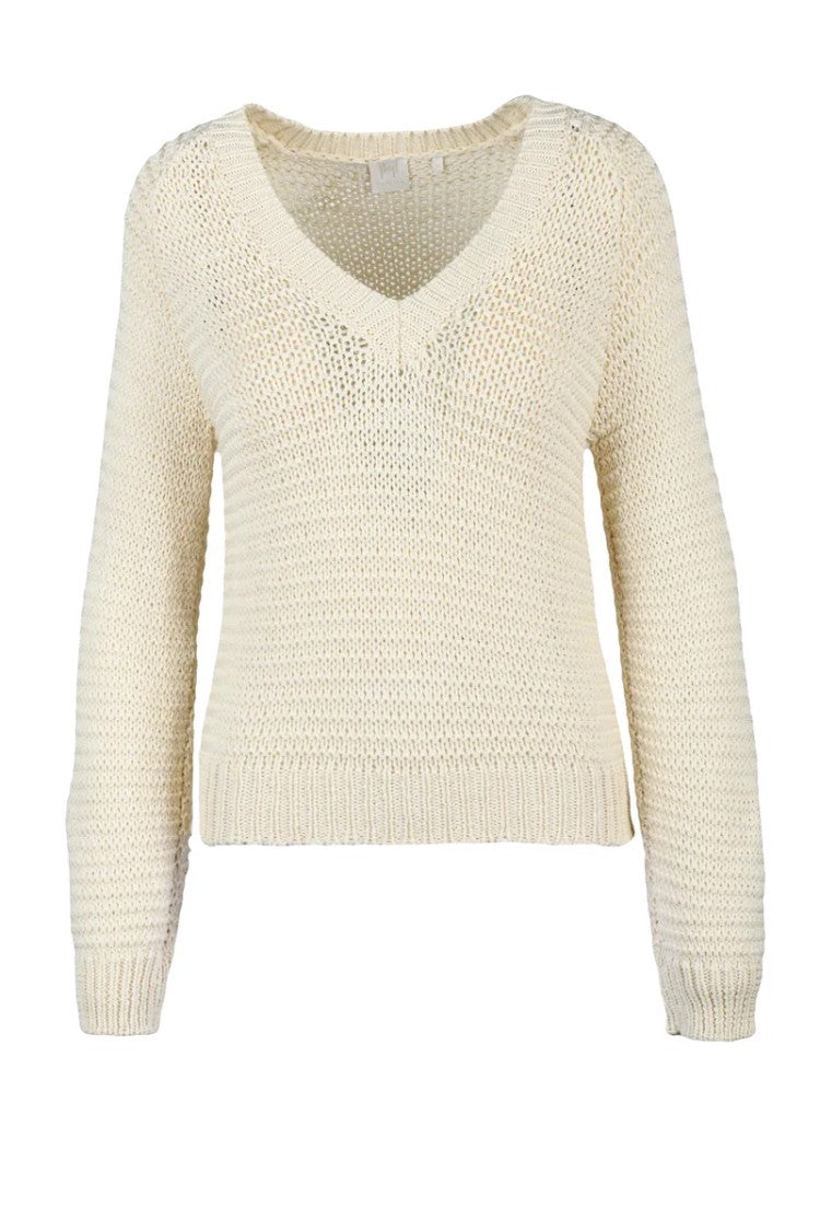 Marella Monochrome Tricoat Knit - White