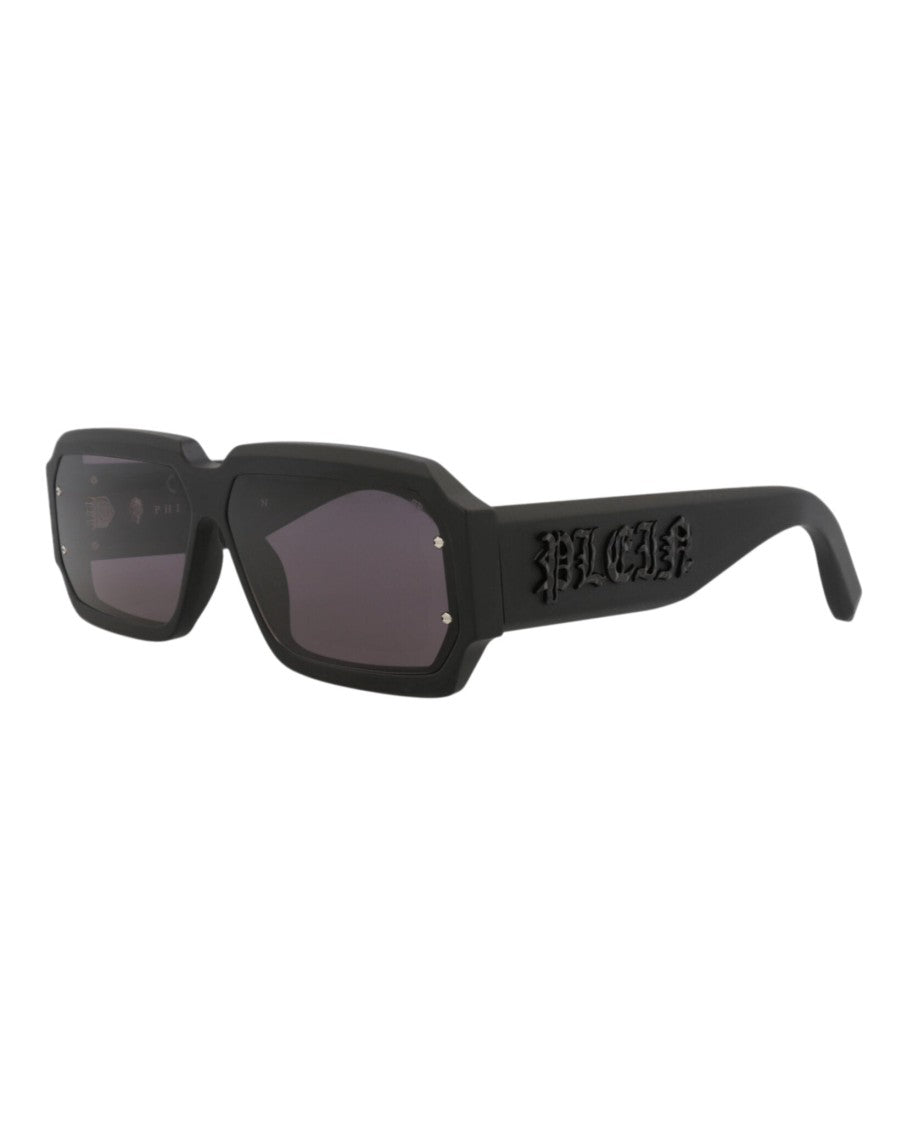 Philipp Plein Bold Square-Frame Acetate Sunglasses With Gothic Details