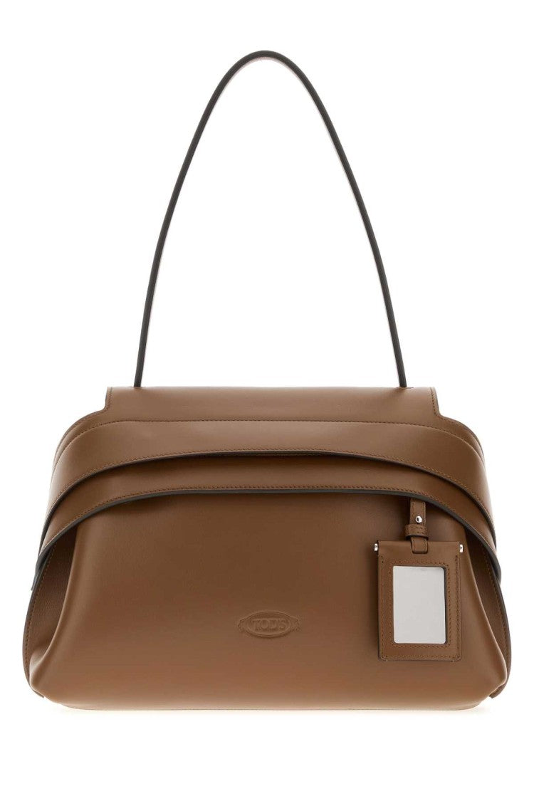 Tod's Caramel Leather Small Tod S Wave Shoulder Bag