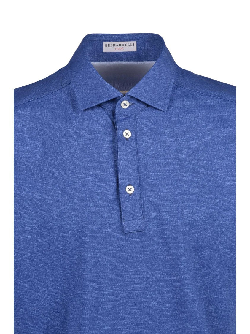 Ghirardelli Next Blue Classic Stretch Polo Shirt