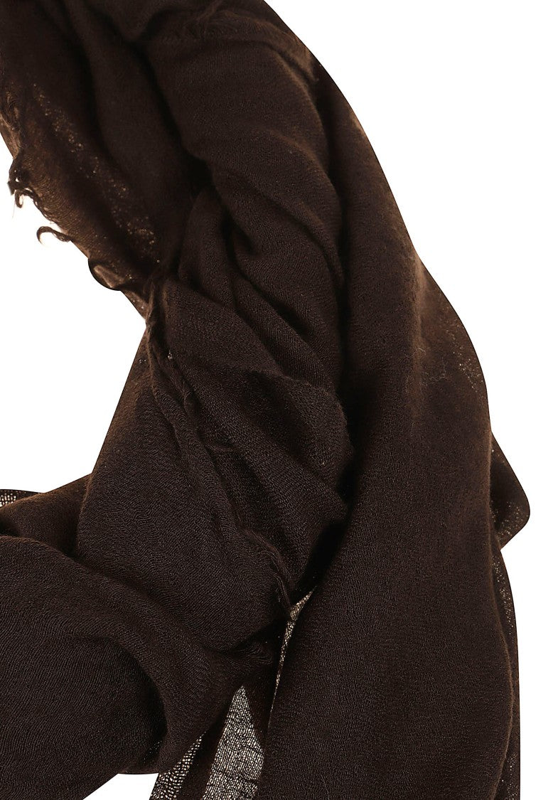 Destin Large Lightweight Square Scarf With Finely Hand-Frayed Edges